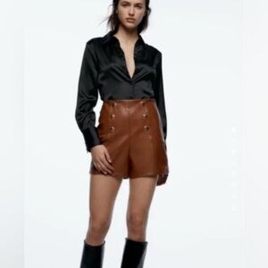 Zara Brown Textured Fabric